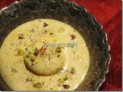 PreeOccupied: Kesar Räs Malai